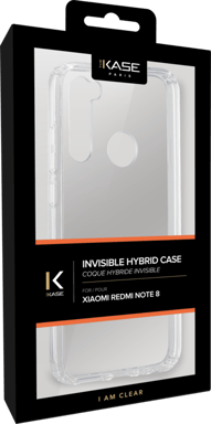 Guscio ibrido invisibile per Xiaomi Redmi Note 8, trasparente