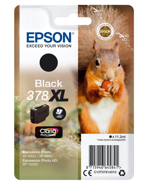 Epson 378XL 11.2 ml original emballage coque avec alarme radioélectrique/ acoustique cartouche d'encre pour Expression Home XP 8605 8606 Expression Home HD XP 15000 Expression Photo XP 8500 8700 - vue 3