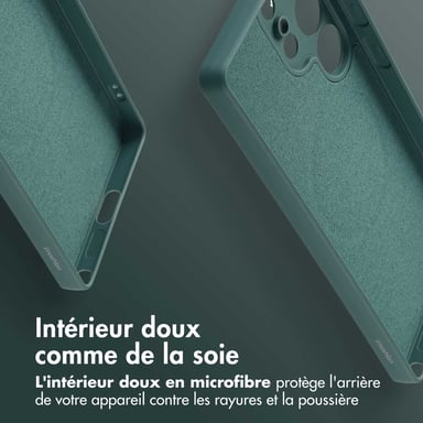 imoshion Coque Couleur avec MagSafe pour Samsung Galaxy S25 Ultra - Vert foncé