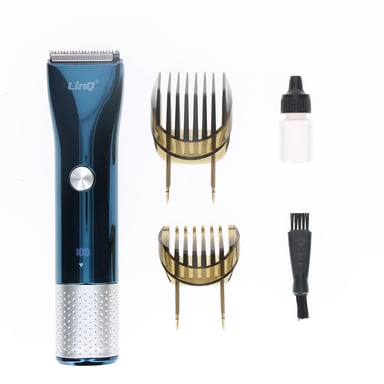 LinQ Cortapelos y Barba Inalámbrico Waterproof IPX6 - Autonomía 60min Carbono azul