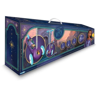 Scooter a 3 ruote - DISNEY - WISH - Altezza regolabile - Ampia pedana antiscivolo - Maniglie antipizzicamento