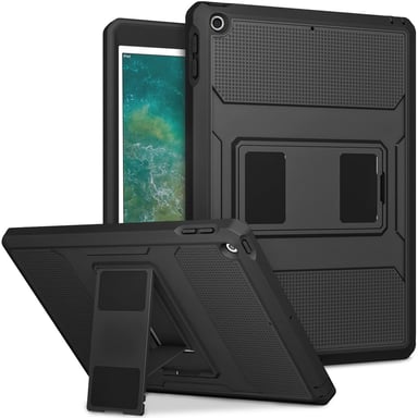Accezz Coque Rugged Back pour Apple iPad 6 (2018) 9.7 pouces / iPad 5 (2017) 9.7 pouces - Noir