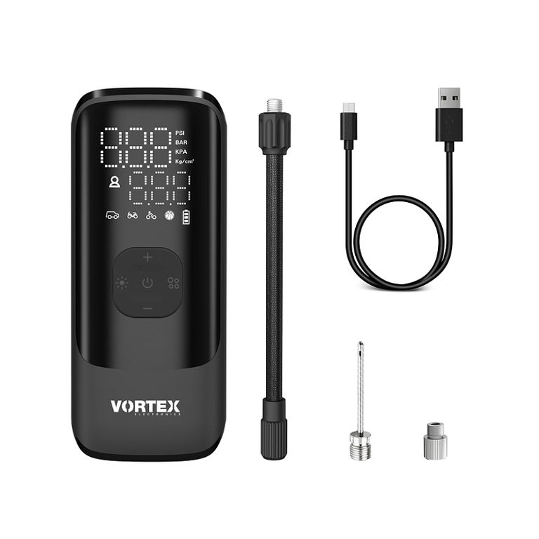 Vortex Air Saver Compresseur Dair Portatif Powerbank Intégrée Lampe Torche Led 150 Psi
