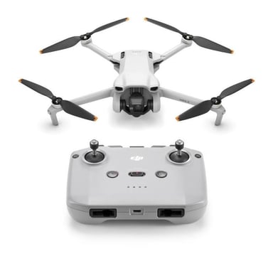 Mini dron con cámara DJI Mini 3: ligero y plegable con vídeo 4K HDR, 38 minutos de vuelo, disparo vertical real y fo