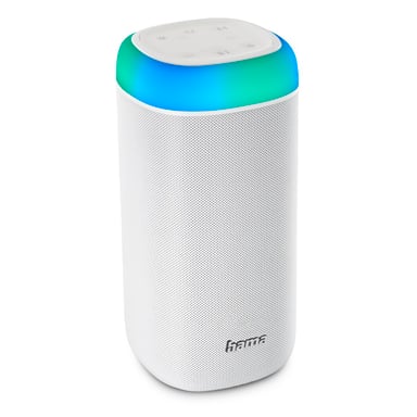Altavoz Bluetooth® Shine 2.0, LED, a prueba de proyectores, 30 W, blanco