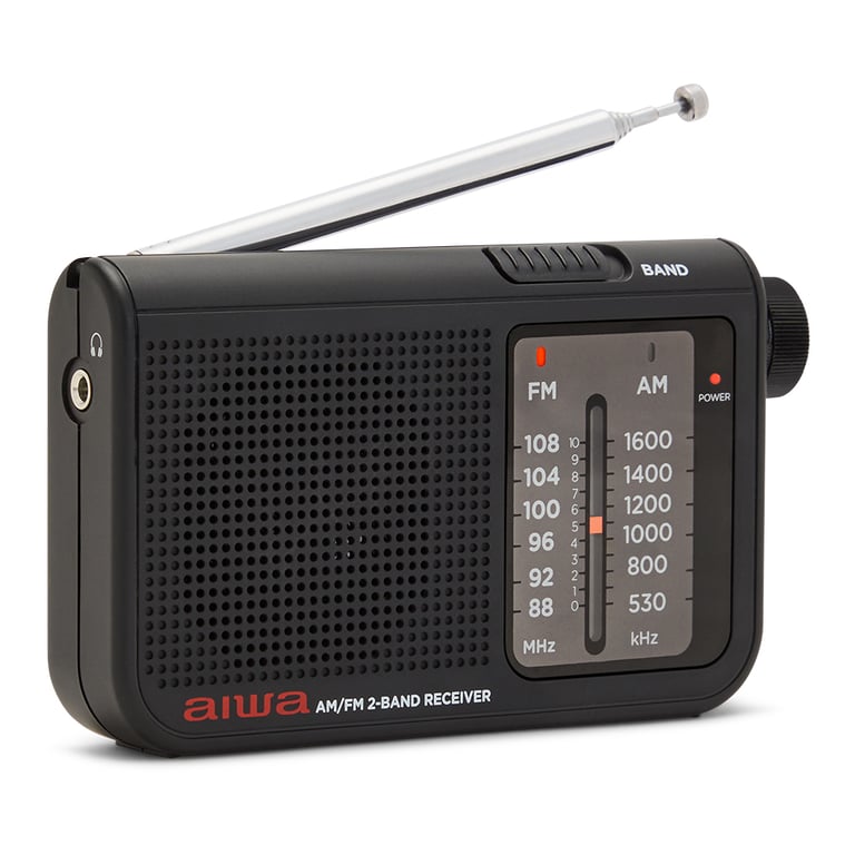 Radio Portable Aiwa RS-55BK – Analogique, AM/FM, Haut-parleur Intégré - vue 2