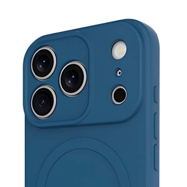 Coque pour iPhone 17 Pro MagSafe en TPU Souple Série KickCase Bleu
