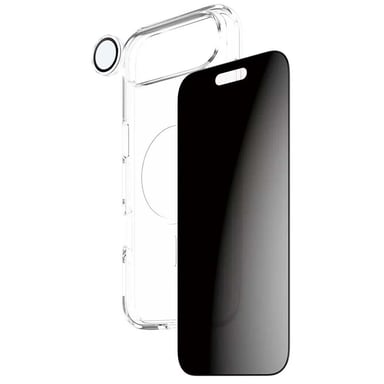 Panzer Glass Pack de Protección 3 en 1 para iPhone Air Modelo Insignia Confidencialidad Negro transparente