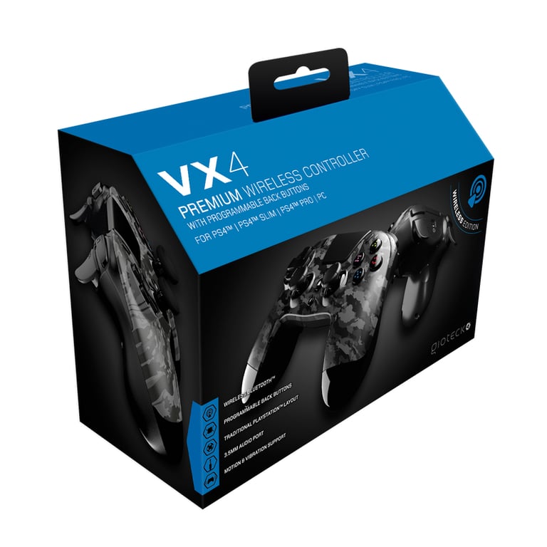 Manette de jeu Gioteck VX4 Camo Bluetooth Vibration - vue 9