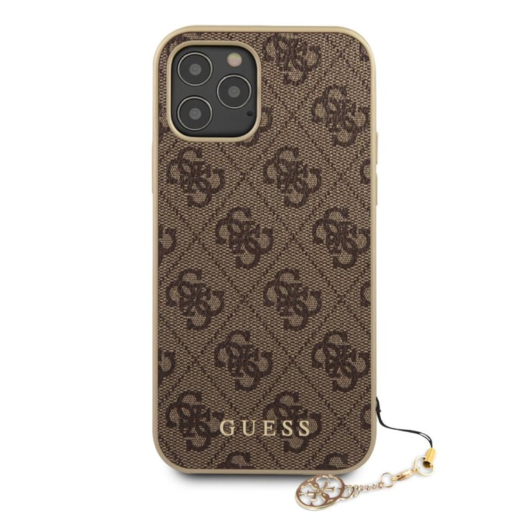 Guess Coque de Protection pour iPhone 12/12 Pro à Motif 4G