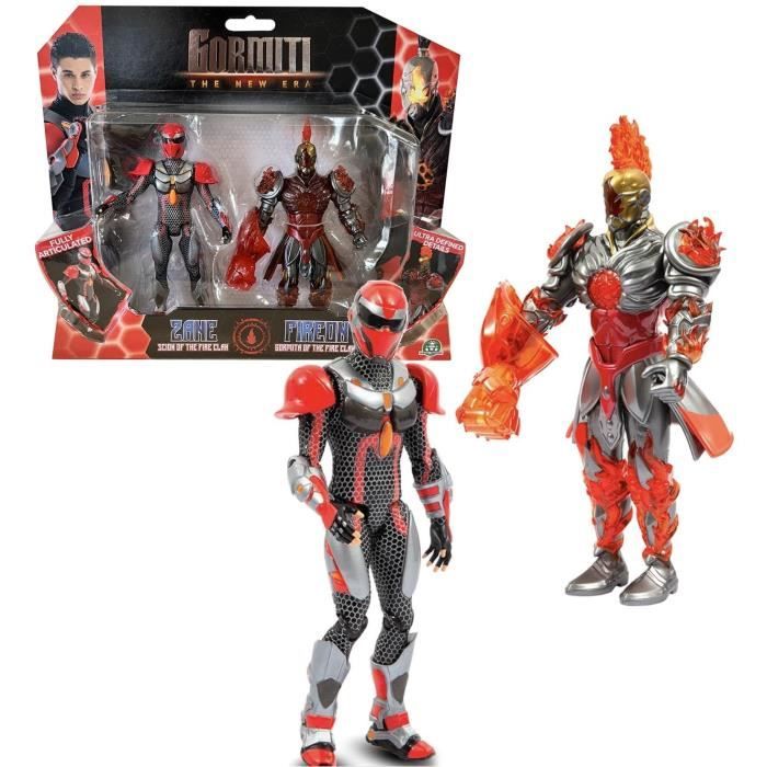 Coffret figurines GORMITI Scion et Gormiti associé Feu Zane et Fireon 15 cm À partir de GRV192 - vue 2