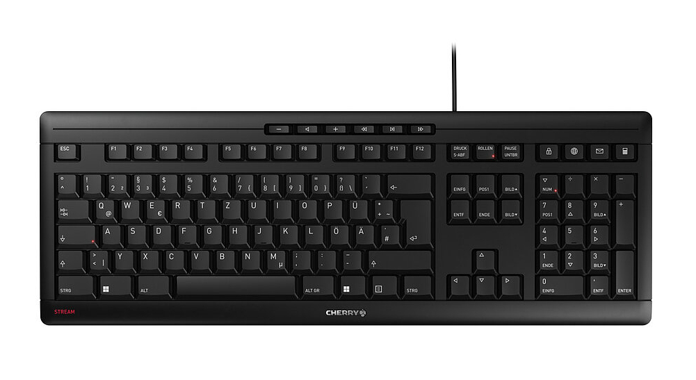 CHERRY STREAM clavier maisonbureau USB QWERTY Portuguais Neuf