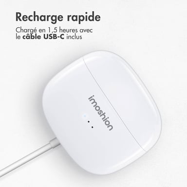 imoshion ?Écouteurs Aura - Écouteurs sans fil - Écouteurs sans fil Bluetooth - Blanc