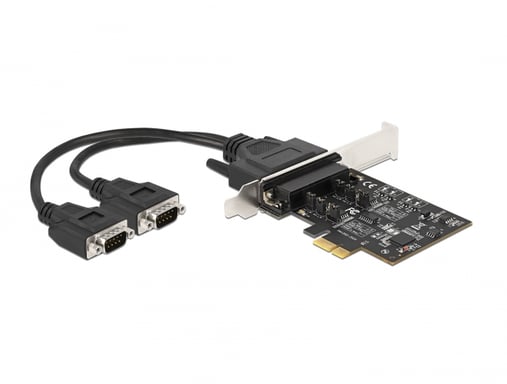 DeLOCK Carte PCI Express x1 vers 2 x RS-422/485 en série avec une protection ESD 15 kV