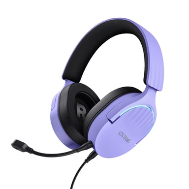 Trust GXT 490P FAYZO Auriculares Alámbrico Diadema Juego USB tipo A Negro, Púrpura