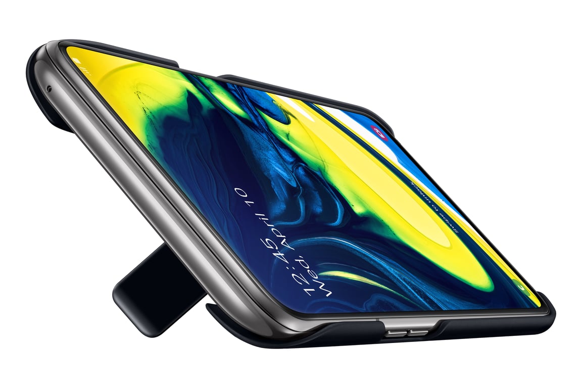Coque rigide Samsung Galaxy A80 Fonction stand Style moderne - vue 3