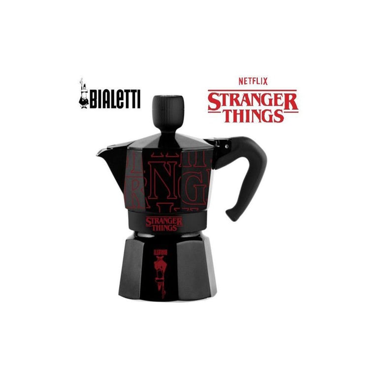 Cafetière Moka Bialetti Moka Express Collection Stranger Things 3 tasses 130 ml Neuf