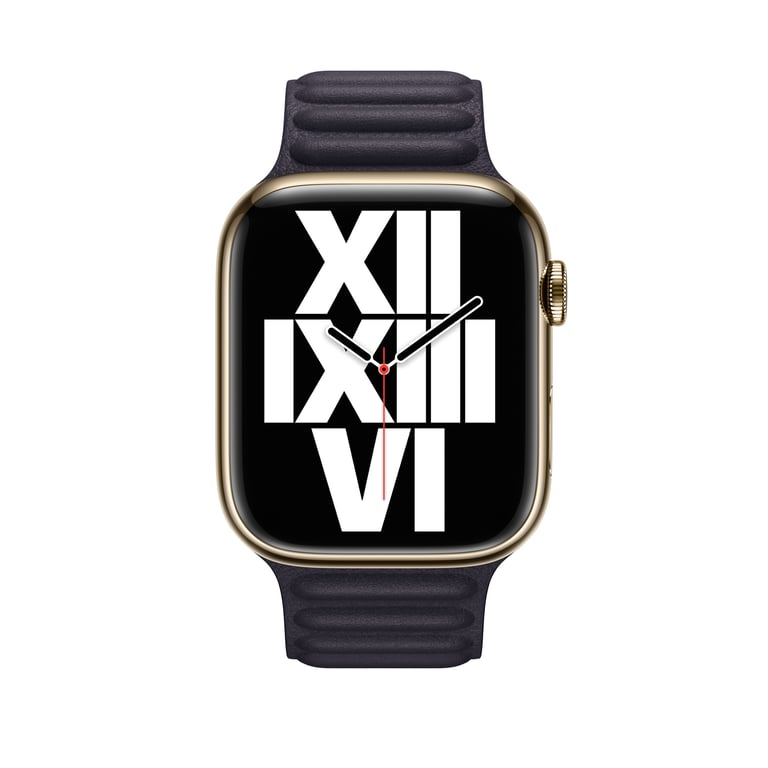 Bracelet Apple Watch 45mm à maillons cuir - vue 3