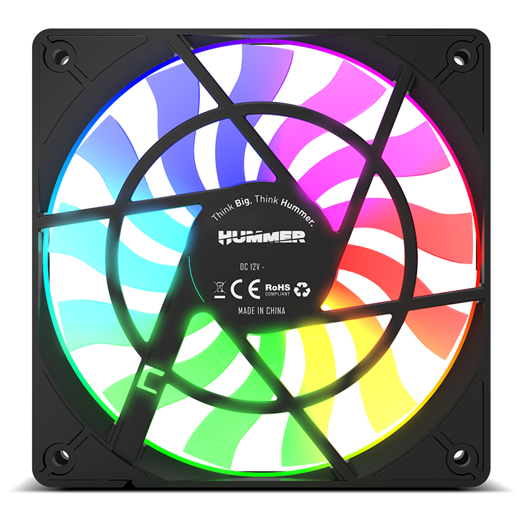 NOX SLIM FAN Boitier PC Ventilateur 12 cm Translucide 1 pièce Neuf - vue 2