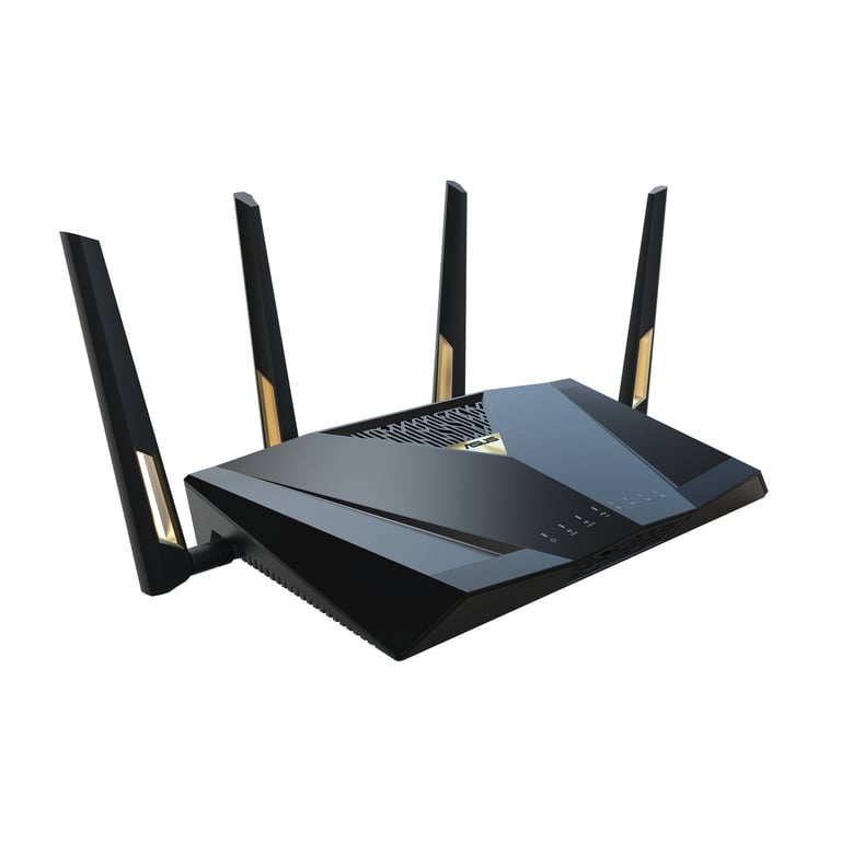 ASUS RT-BE88U routeur sans fil 10 Gigabit Ethernet Bi-bande (2,4 GHz / 5 GHz) Noir, Gris - Neuf