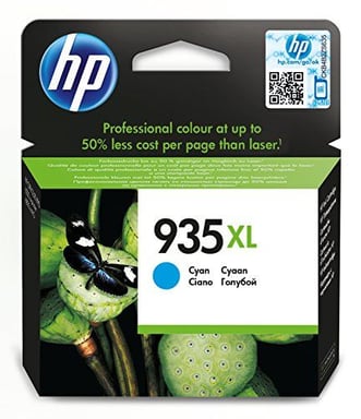 HP 935XL Cartouche d'Encre Cyan Grande Capacité Authentique (C2P24AE) - Neuf