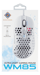 DELTACO GAMING - WHITE LINE WM85 - Mouse ottico da gioco 6400 DPI, 1000 Hz, ultra leggero, RGB, 6 pulsanti