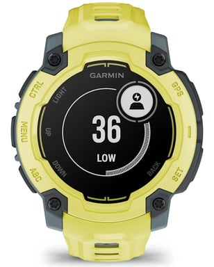 Garmin Instinct E 2,29 cm (0.9'') MIP 45 mm Numérique 176 x 176 pixels Citron vert GPS (satellite)