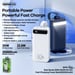 Remax RPP-522 30000mAh Power Bank 2x USB 20W + 22,5W PD USB-C QC Quick Charge LCD Azul