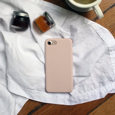 (Edizione speciale) Custodia morbida in silicone gel per Apple iPhone 7/8/SE 2020/SE 2022, rosa sabbia