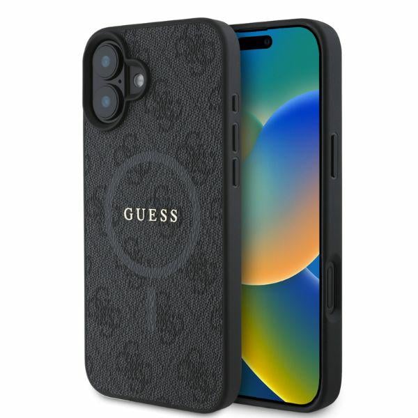 Guess Étui pour iPhone 16 6.1 étui rigide 4G Ring Classic Logo MagSafe - vue 2