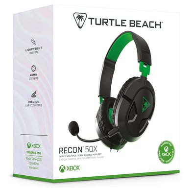 Turtle Beach Recon 50X Cuffie con archetto cablato Nero, Verde