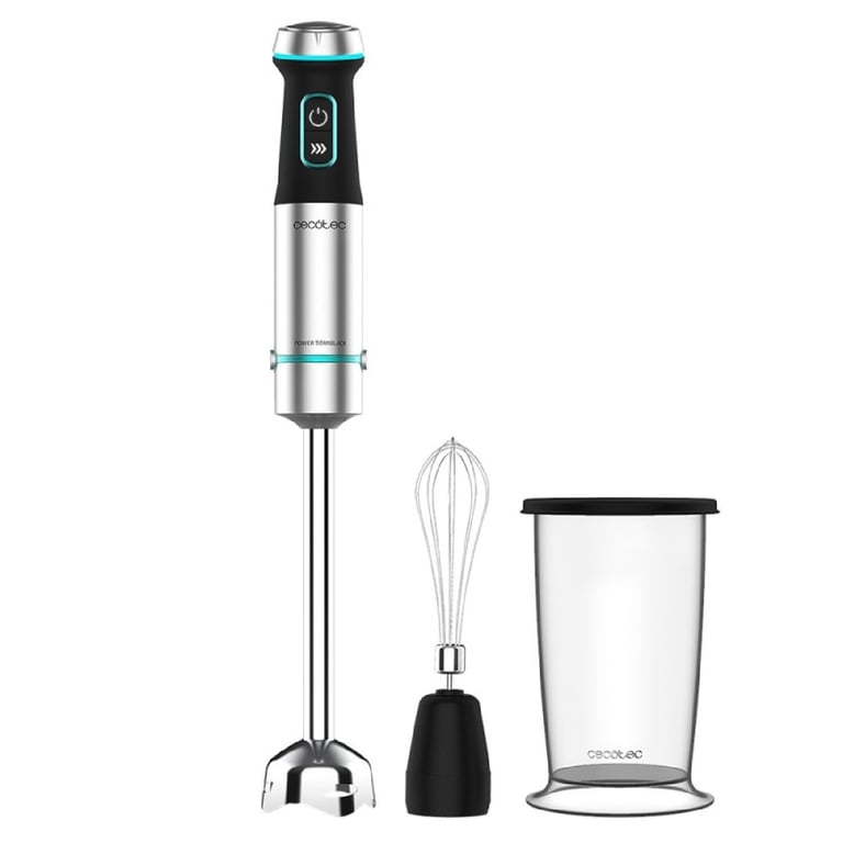 Mixeur Plongeant Cecotec Power TitanBlack 1200 XL – 1200 W, Lames Titane Noir, Pied XL - vue 3