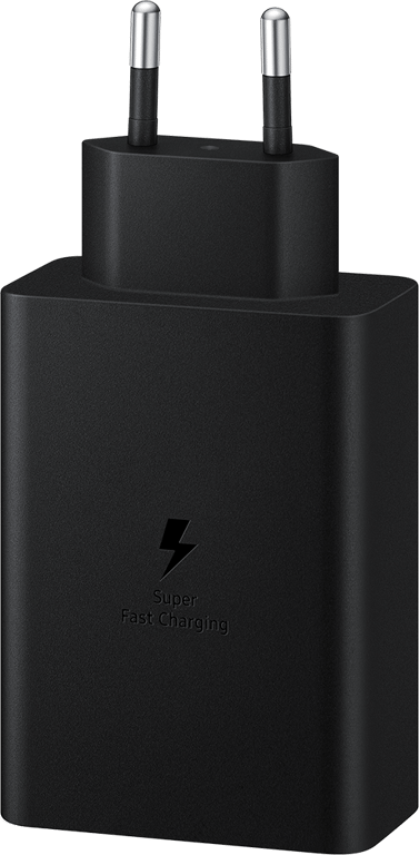 Triple Chargeur maison USB A+C+C PD 65W (35W+25W+5W) Power Delivery Noir Samsung