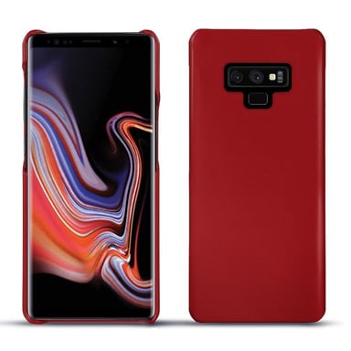 Coque cuir Samsung Galaxy Note9 - Coque arrière - Rouge - Cuir lisse