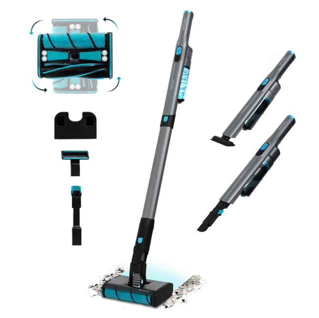 Cecotec Aspirateur Vertical sans Fil Ultraléger Scoba 2100 Twice. et 20 kPa Digital Brushless Autonomie 45 Min Tête Motorisée Omnidirectionnelle avec Double Brosse 2 Accessoires. - vue 2