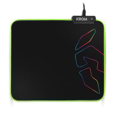 Krom Knout RGB Tapis de souris de jeu Noir