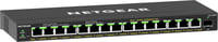 Switch NETGEAR 16 porte PoE+ Gigabit Ethernet Plus ad alta potenza (231W) con 1 porta SFP (GS316EPP) Connessione Gigabit Ethernet (10/100/1000) gestita, con supporto dell'alimentazione via Ethernet (PoE) Nero
