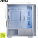 MSI MAG Forge M100R Midi Tower Transparente, Blanco
