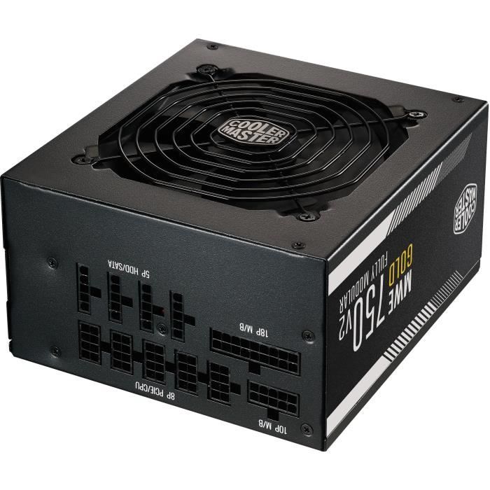 COOLER MASTER MWE Gold FM V2 Alimentation 100% modulaire Certifiée 80 Plus GOLD Garantie Câbles plats Neuf - vue 2