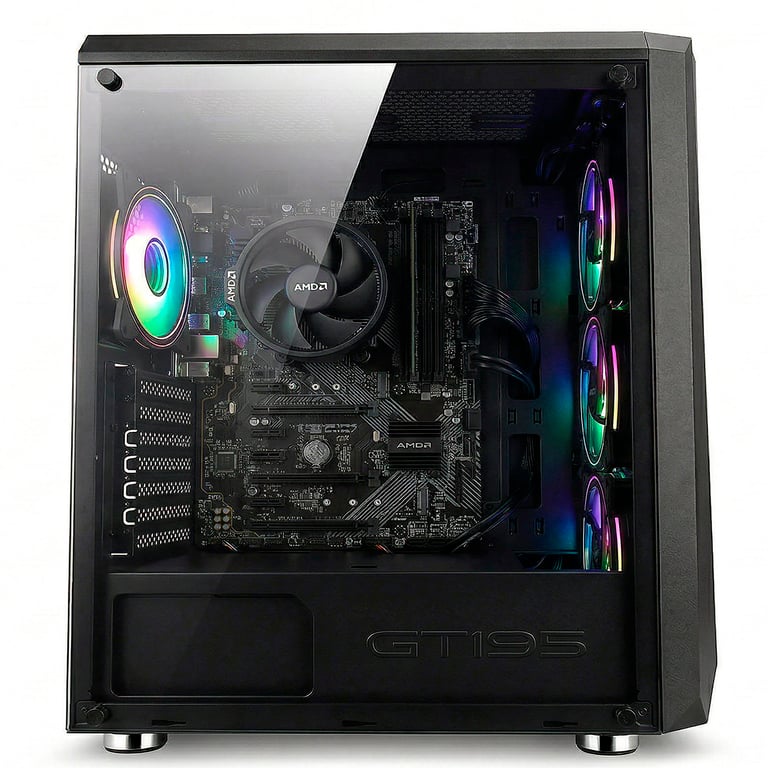 PC Gaming Pack Complet Ryzen 3 RAM 8 Go .2 Graphique intégré Écran 24 FHD Clavier Tapis de Casque Windows 11 Pro Wifi PC Gamer Neuf - vue 2