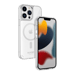 Carcasa antigolpes magnética antibacteriana invisible para Apple iPhone 13 Pro Max, Transparente