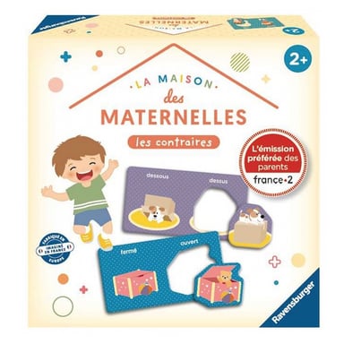 Jeu de Loto Éducatif : Les Contraires pour Enfants