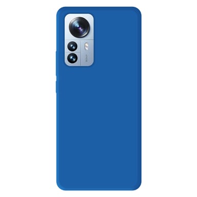 Coque silicone unie Mat Bleu compatible Xiaomi Mi 12 Pro