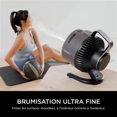 Shark Flexbreeze HydroGo - Ventilateur Brumisateur, Noir