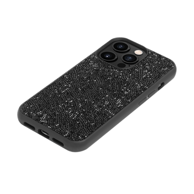 Custodia Bling Strass per Apple iPhone 13 Pro, nero notte