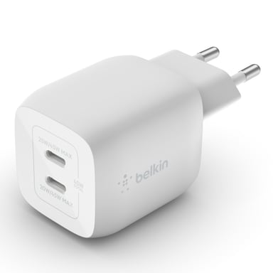Belkin WCH011vfWH Laptop, smartphone, tablet bianco Carica rapida interna alla rete elettrica