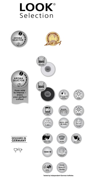 MELITTA Cafétière Look IV Selection 1011 03 Acier Brossé - vue 3