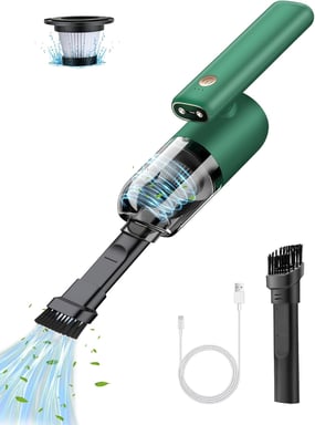 Aspirateur de table sans fil à Rotation de 180 Degrés rechargeable 7000PA vert