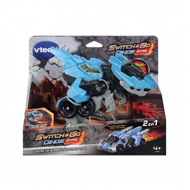 Lazor il Velociraptor magico - Giocattolo di fuoco Dinos Switch & Go