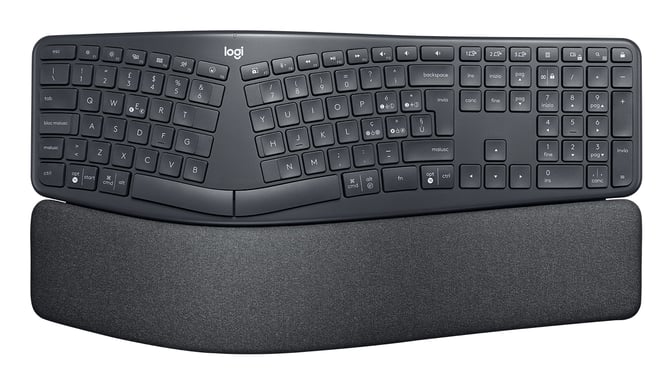 Logitech ERGO K860 for Business clavier Bureau Bluetooth QWERTY Italien Graphite - Neuf